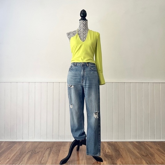 Zara Distressed Boyfriend Jeans Size 2 - Picture 11 of 11
